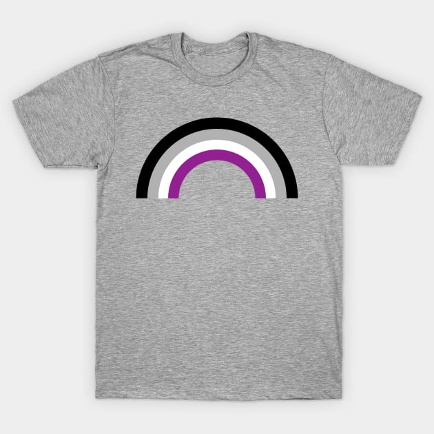 Asexual Pride Flag Rainbow T-Shirt by epiclovedesigns